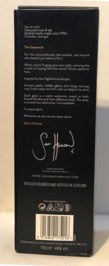 The Sassenach Blended Scotch Whisky