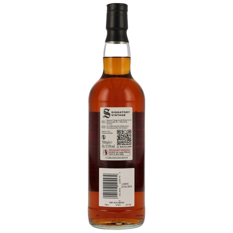Aultmore 2007 - 17 y.o. - Signatory 100 PROOF Exceptional Edition