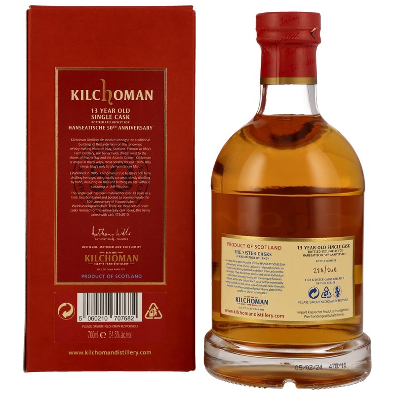 Kilchoman 2010/2024 - 13 y.o. - Bourbon Cask