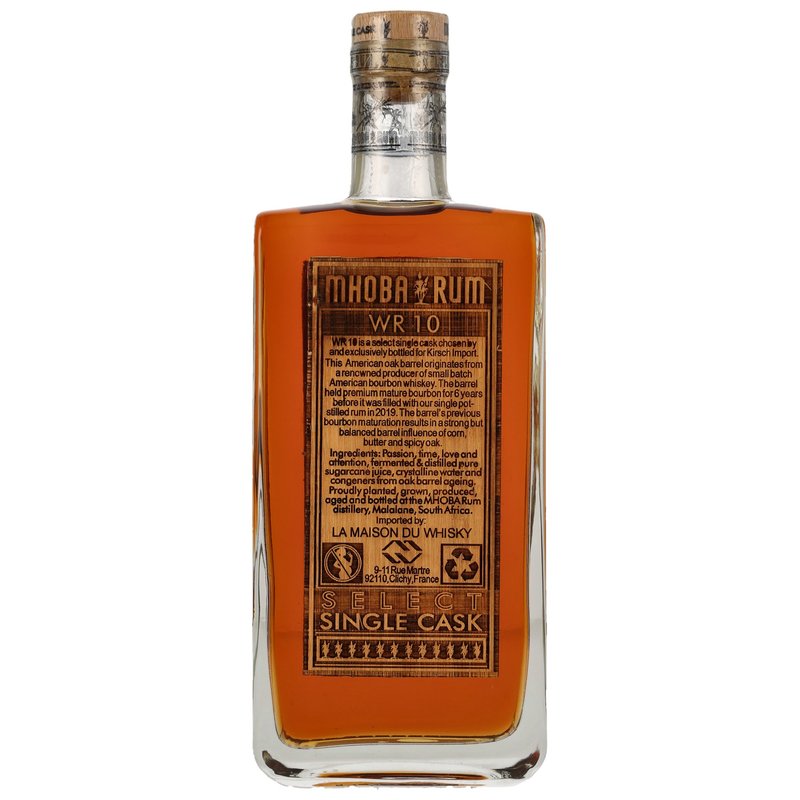 Mhoba Rum 2019/2023 Woodford Bourbon Cask - Kirsch