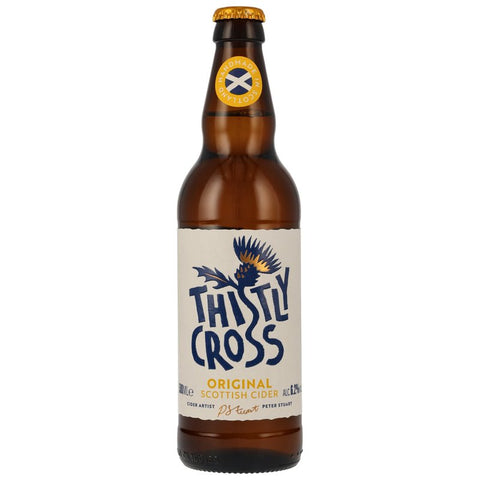 Carton de 8 bouteilles de 0,5 litre ! 0,4 litre ! Cidre original Thistly Cross