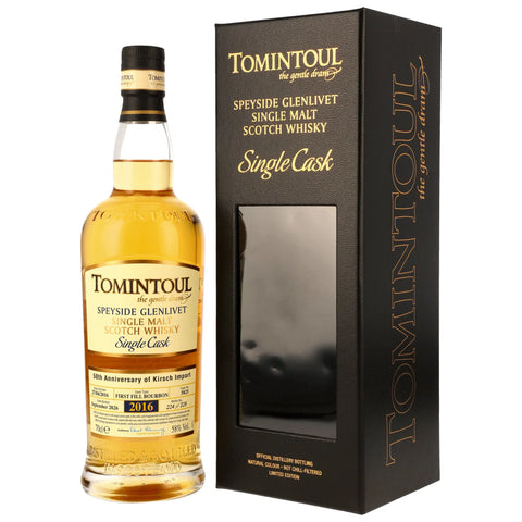 Tomintoul 2016/2026 - 10 y.o. - 1st Fill Bourbon Cask #5825 - 50th Anniversary Kirsch Import