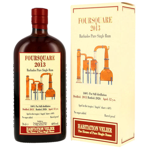 Foursquare 2013/2026 - 12 y.o. - Barbados Pure Single Rum - Ex-Cognac Casks - Habitation Velier