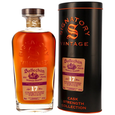 Ballechin 2008/2026 - 17 y.o. - 1st Fill Ruby Port Cask #185 - Sig CS