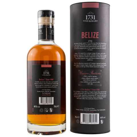 1731 Rhum - Belize (Travellers Liquors) 7 ans