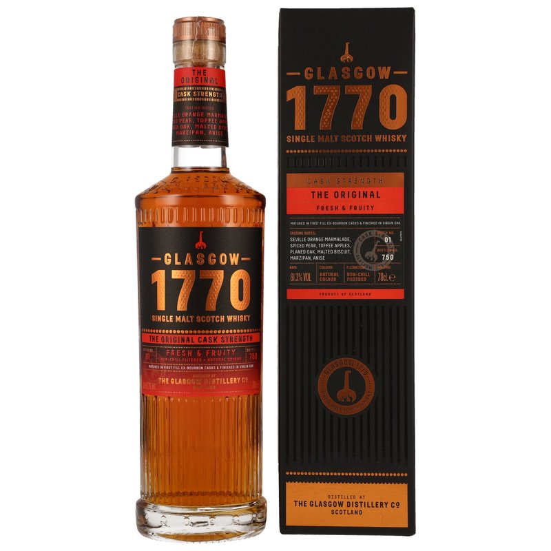 1770 Glasgow Single Malt Scotch Whisky - The Original Cask Strength Batch