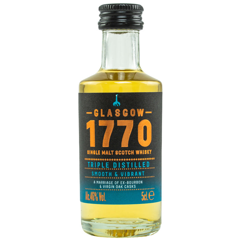 1770 Glasgow Single Malt Scotch Whisky - Triple Distilled - Mini