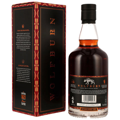 Wolfburn 10 y.o. No. 416 Small Batch Release - 1st Fill Ruby Port Pipes