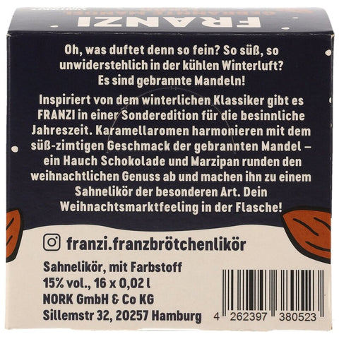 Franzi - Gebrannte Mandel - Miniaturbox - VPE: 16x0,02