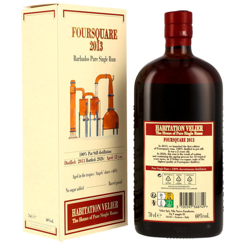 Foursquare 2013/2026 - 12 y.o. - Barbados Pure Single Rum - Ex-Cognac Casks - Habitation Velier