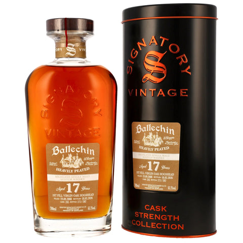 Ballechin 2008/2026 - 17 y.o. - 1st Fill Virgin Oak Hogshead #245 - Sig CS