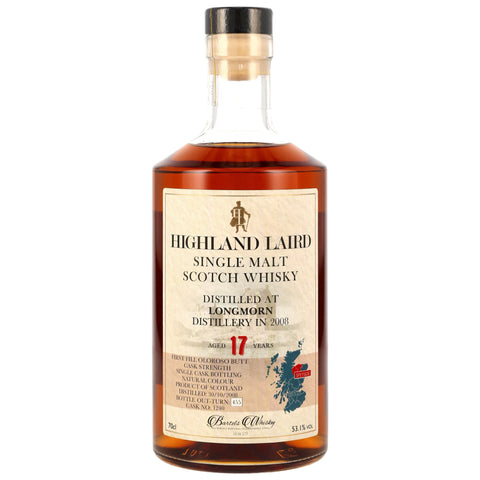 Longmorn 2008/2026 - 17 y.o. - 1st Fill Oloroso Butt #1240 - Highland Laird