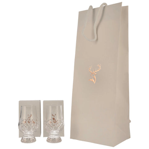 Glenfiddich Glencairn Crystal Cut Gläser (2 Stück) in Geschenktüte