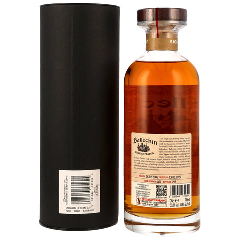 Ballechin 2006/2026 - 20 y.o. - 1st Fill Moscato Passito Wine Cask #801 - Sig Ibisco