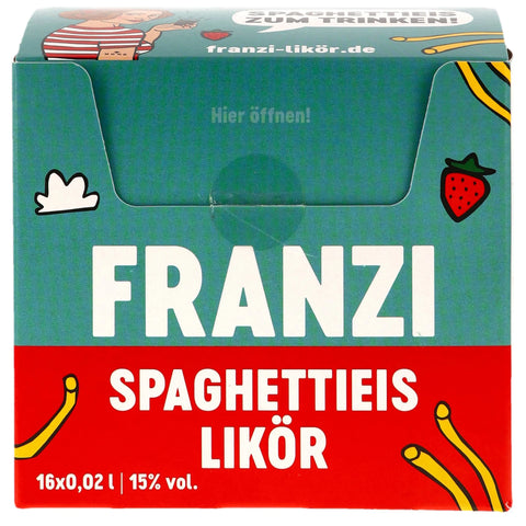 Franzi Spaghettieis Likör Miniaturbox - VPE: 16x0,02