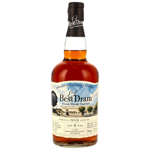 M & H (Milk & Honey) Distillery 2021/2026 - 4 y.o. - 1st Fill PX Sherry Hogshead #3550 (Best Dram)
