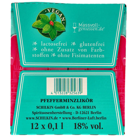 Berliner Luft Pfefferminzlikör 100ml VPE 12x0,1 Neue Ausstattung