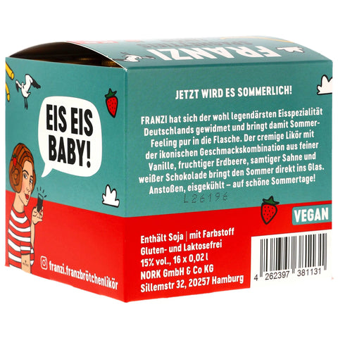 Franzi Spaghettieis Likör Miniaturbox - VPE: 16x0,02