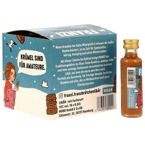 Franzi - Spekulatius Likör - Miniaturbox - VPE: 16x0,02
