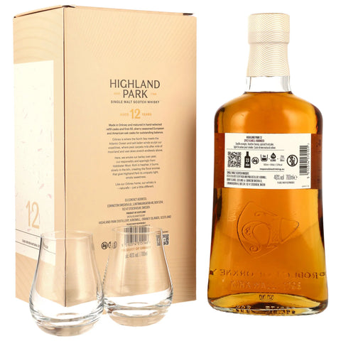 Highland Park 12 y.o. + 2 Gläser