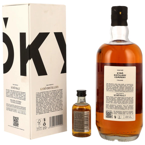 Kyrö Malt Rye Whisky - in GP plus Kyrö Woodsmoke Mini (50 ml - 47,2%)