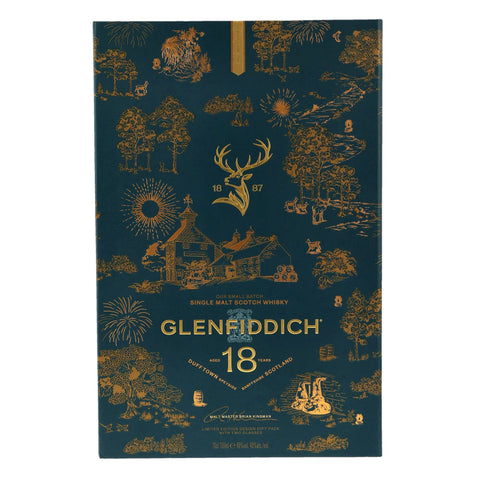 Glenfiddich 18 y.o. Limited Design 2026 mit 2 x Glencairn Glas