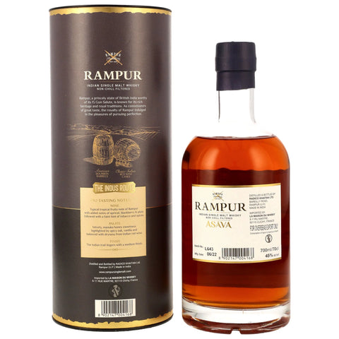 Rampur Single Malt Asava - Bourbon Barrels & Cabernet Sauvignon Red Wine Cask