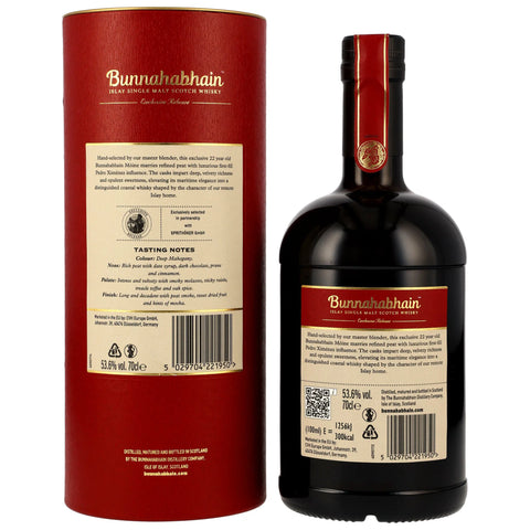 Bunnahabhain 2004/2026 - 22 y.o. - 1st Fill PX Cask Finish - Exclusive Release