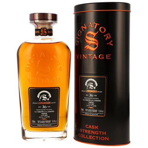 Longmorn 1990/2026 - 36 y.o. - Hogshead #8621 - Sig Symingtons Choice - 50th Anniversary Kirsch Import