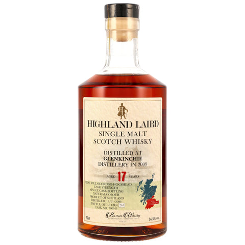 Glenkinchie 2009/2026 - 17 y.o. - 1st Fill Oloroso Sherry Cask #300011 - Highland Laird