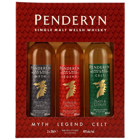 Penderyn Collection Myth/Legend/Celt - 3x 200ml