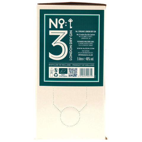 No.3 London Dry Gin - Organic - Bag in Box (BIB) 5 Liter
