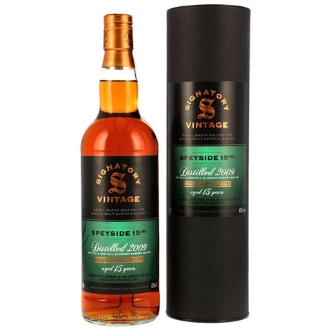 Speyside (M) 2009/2025 - 15 y.o. - 1st & 2nd Fill Oloroso Sherry Butts - Signatory Small Batch Edition #19
