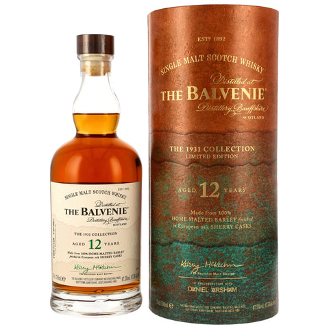 Balvenie 12 y.o. The 1931 Collection - Home Malted Barley - Sherry Cask Finish