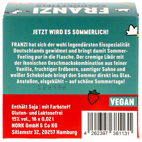 Franzi Spaghettieis Likör Miniaturbox - VPE: 16x0,02