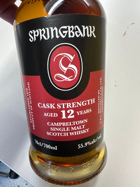 Springbank 12 Jahre Cask Strength · 2025 Edition 55.9%