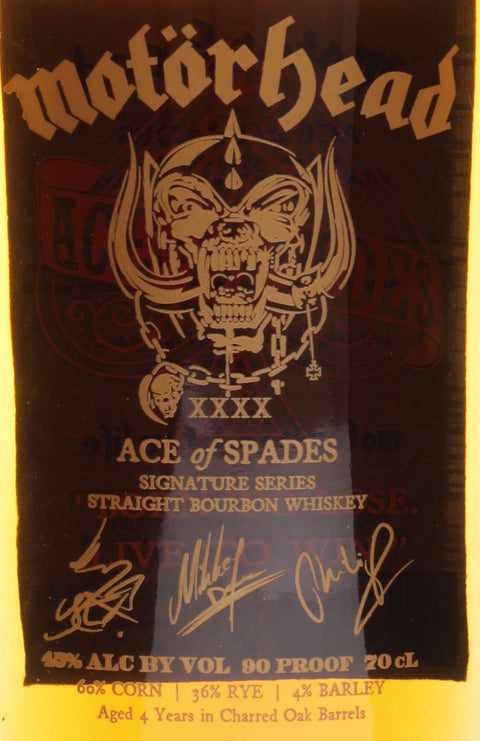 Motörhead Ace of Spades Straight Bourbon 0,7 Liter 45 % Vol.