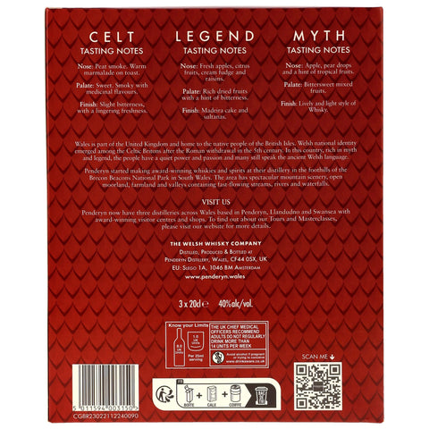 Penderyn Collection Myth/Legend/Celt - 3x 200ml