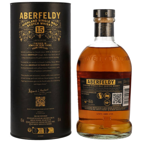 Aberfeldy 15 ans Cadillac Red Wine Cask - Édition Limitée