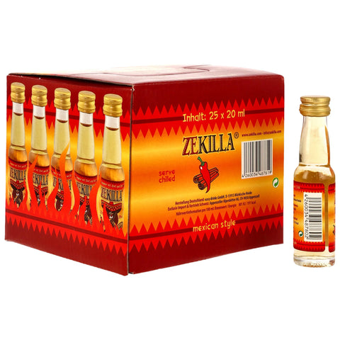 Zekilla Likör mit Zimt und Chilli Partybox 25x0,02l - Abgabe nur als VE