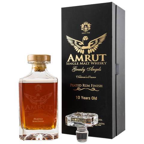 Amrut 10 yo Greedy Angels - Peated Rum Finish (2019)