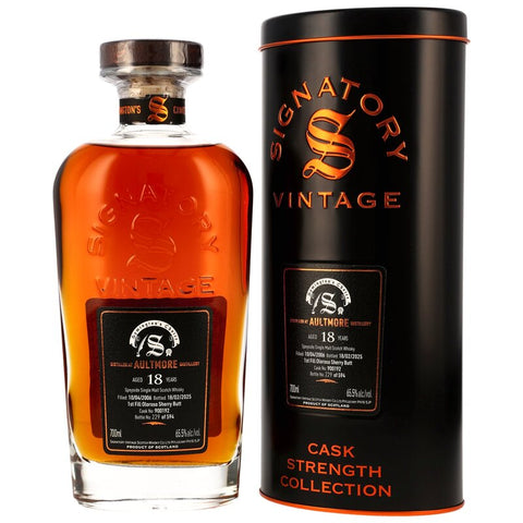 Aultmore 2006/2025 - 18 ans - 1er remplissage Oloroso Sherry Butt #900192 - Choix des signataires Symingtons