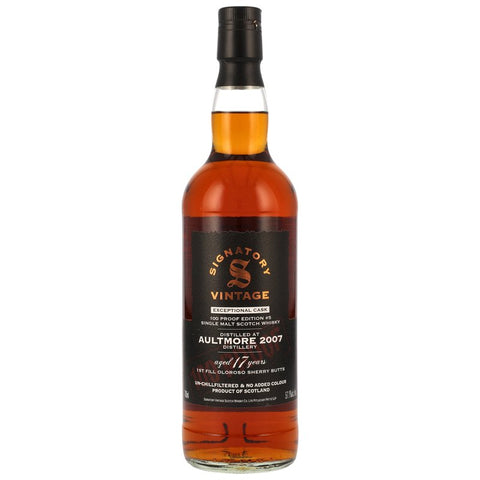 Aultmore 2007 - 17 y.o. - Signatory 100 PROOF Exceptional Cask Edition #5