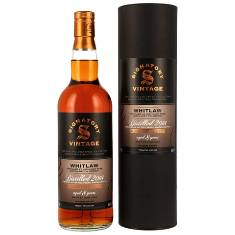 Whitlaw 2018/2026 - 8 y.o. - 1st Fill PX Sherry Butts Finish - Sig un-chill
