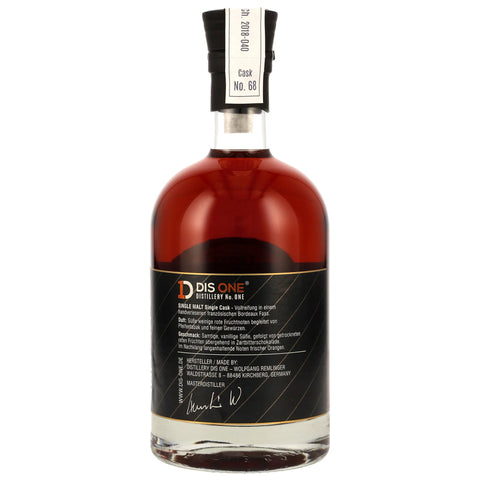 DIS One Kerub 2019 - Single Malt Whisky - Bordeaux Single Cask #68