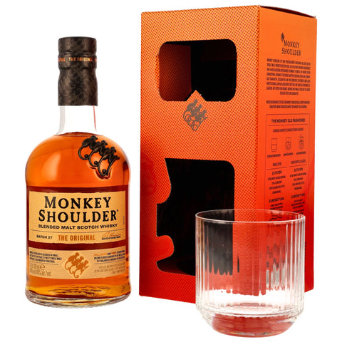 Monkey Shoulder The Original mit Tumbler (Glas) - neues Design