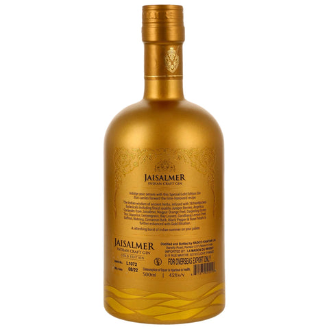 Jaisalmer Indian Craft Gin - Gold Edition