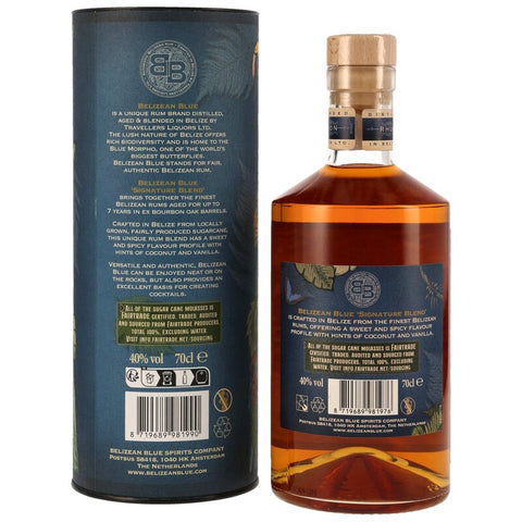 Belizean Blue Signature Blend Rum - Travelers Liquors (Fairtrade)