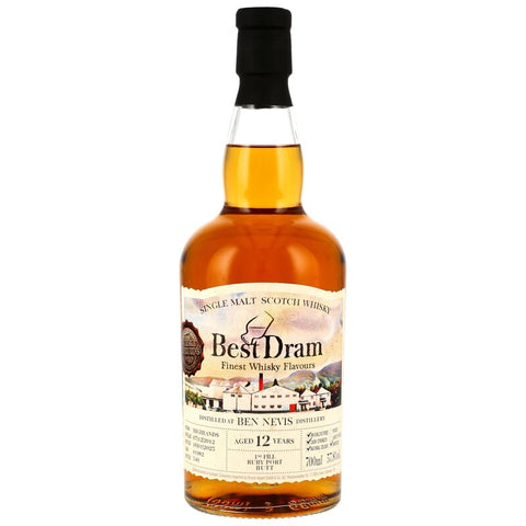Ben Nevis 2012/2025 - 12 ans - 1er remplissage Ruby Port Butt n° 1982 (Meilleur whisky)