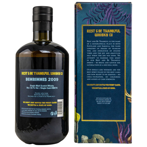 Benrinnes 2009/2023 - 14 yo - Single Cask #300774 - Rest &amp; Be Thankful